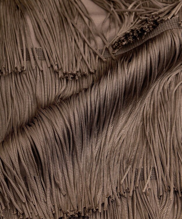 YECCA VECCA フリンジロングスカート Brown