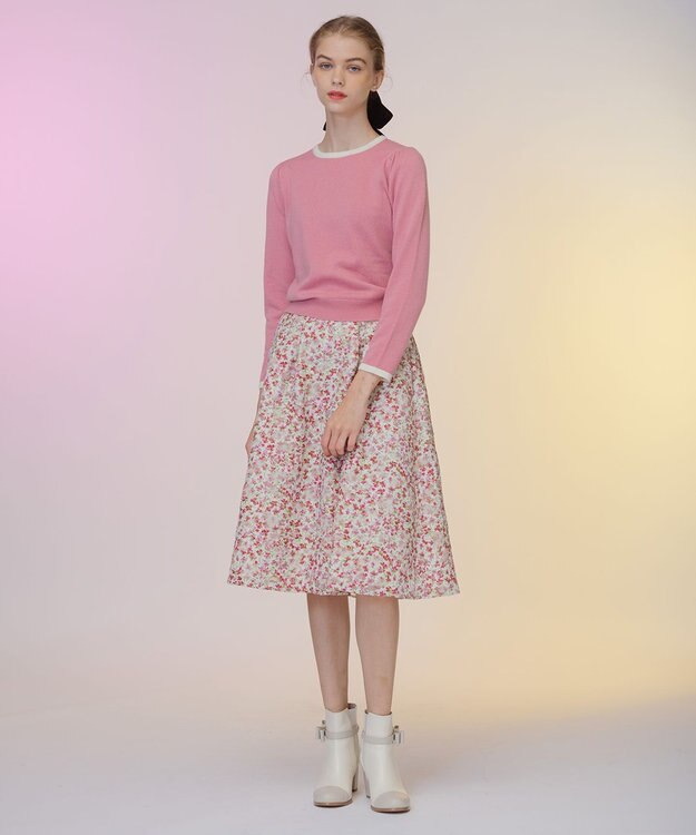 TOCCA 【洗える！】CASHEMERE プルオーバー ローズ系