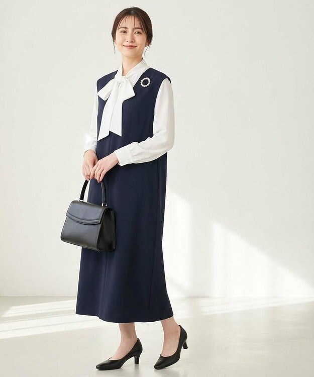 Pointer 【5cmヒール】日本製 高級本革プレーンパンプス ブラック