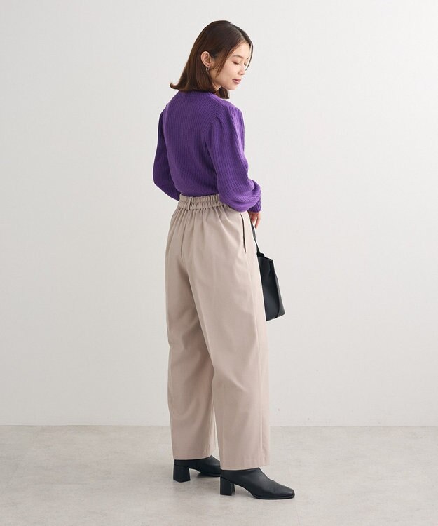 Green Parks 洗える　パフニットプルオーバー Purple