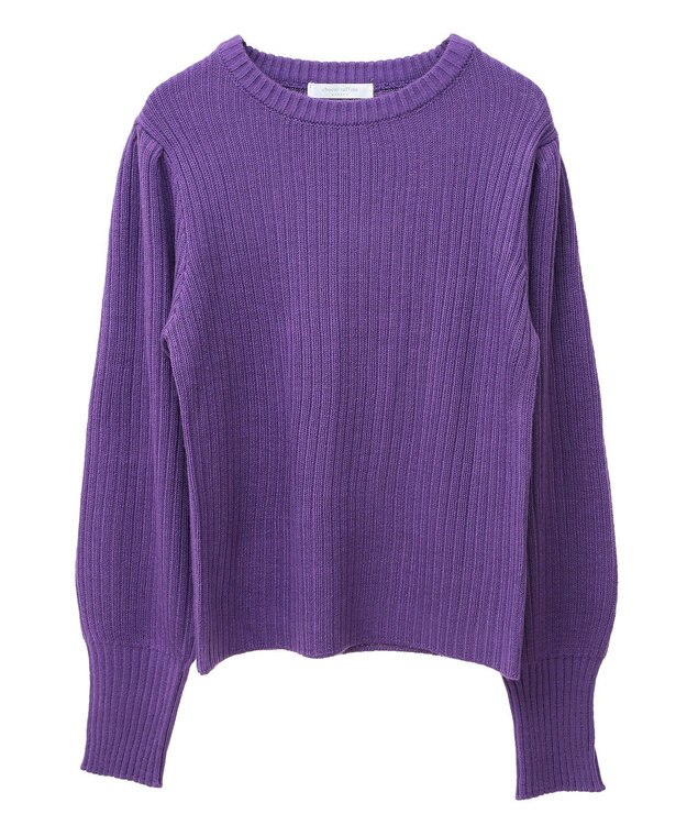 Green Parks 洗える　パフニットプルオーバー Purple