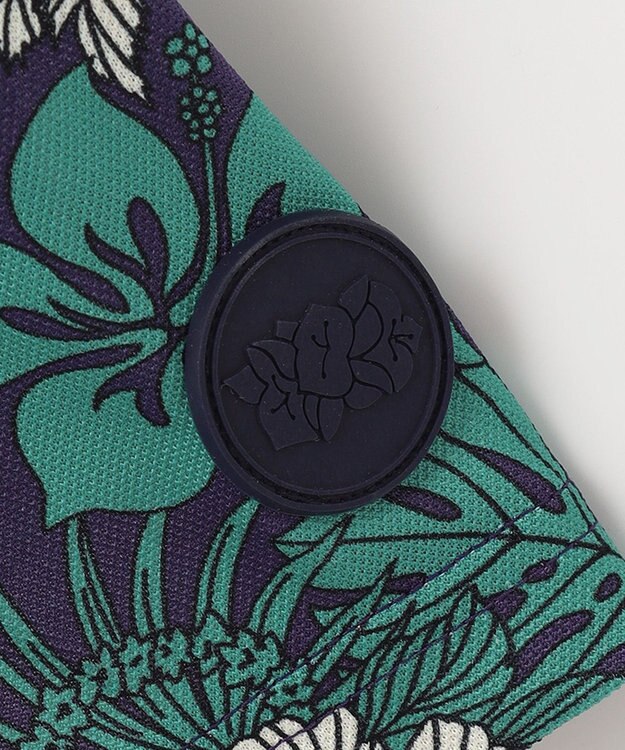 23区GOLF 【WOMEN】【吸水速乾/UVケア】STUDIO FIGLIO アロハ総柄 半袖 ポロシャツ パイングリーン系5