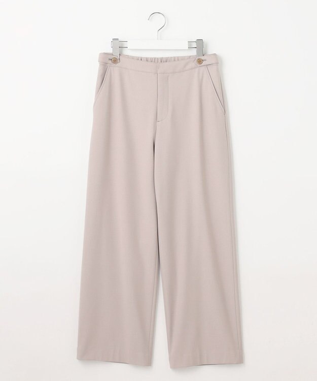 J.PRESS LADIES S 【洗える】2way thermoサキソニー セミワイド パンツ ベージュ系