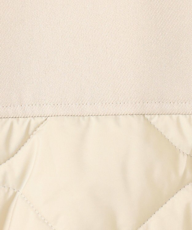 uncrave パディング×ボンディングコンビ コート エクリュ