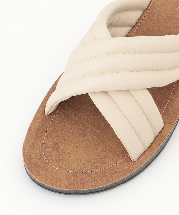 ANY ソフトキルトクロスサンダル オフホワイト