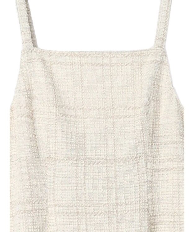 earth music&ecology ツイードワンピース（ｃｈｅｃｋ） Ivory