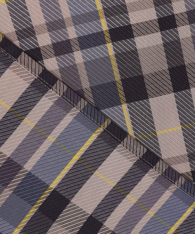 組曲 S 【リボンタイ付き】シアーツイルチェック ブラウス パープル系3