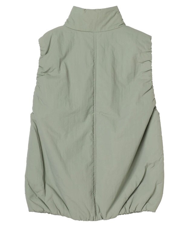 Green Parks 中わたスタンドカラーベスト Olive