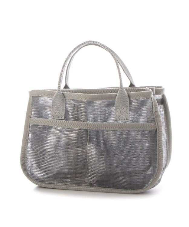 UNBILLION cachecache メッシュバッグインバッグ シルバー