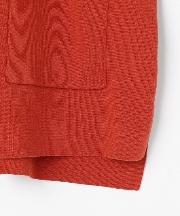 ANY スウェットライクニットカーディガン オレンジ