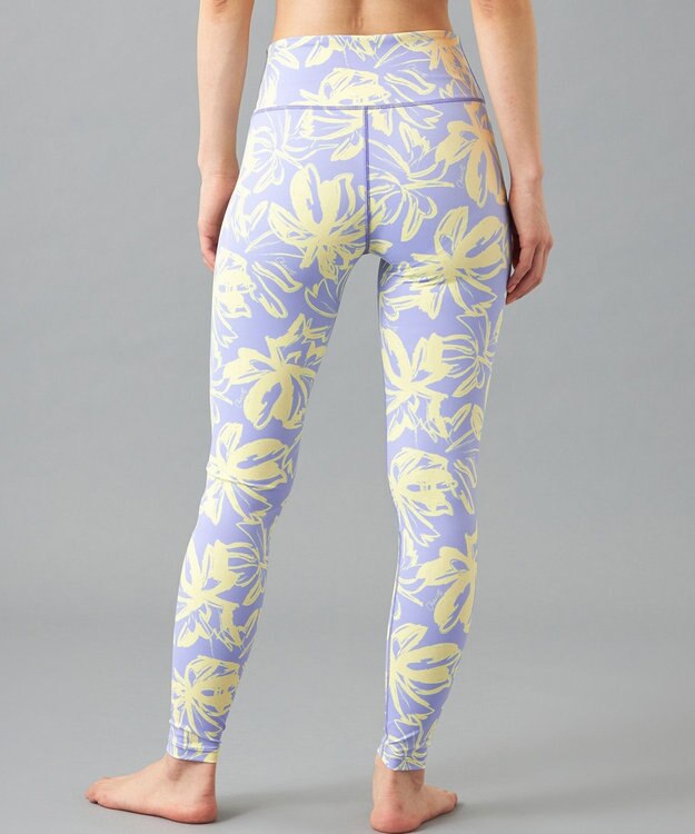 Chacott Chacott BALANCE Playful フラワーレギンス ラベンダープリント
