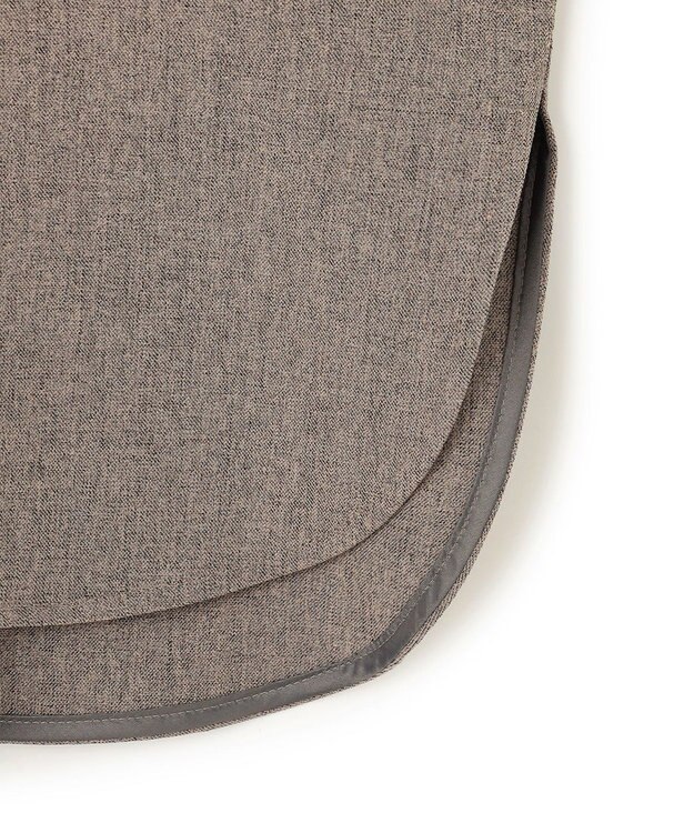 uncrave ウォッシャブルウールライクツイル ドルマンシャツ シャンブレーチャコール