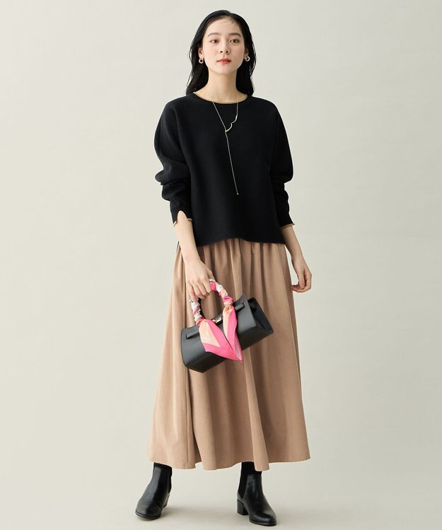 ANY ウェーブトップラリエットネックレス ゴールド