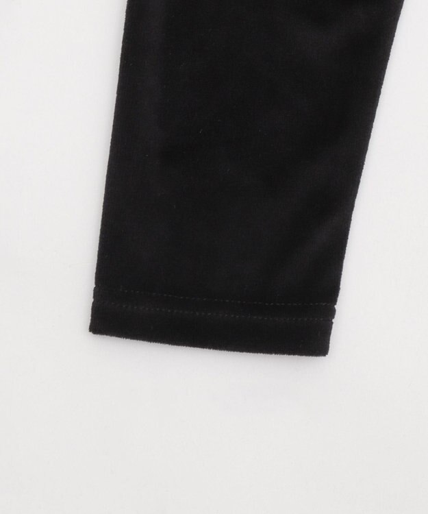 WEGO ベロアショートZIPパーカー ブラック