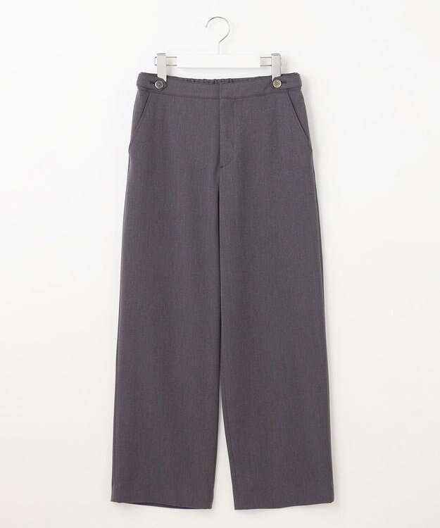 J.PRESS LADIES S 【洗える】2way thermoサキソニー セミワイド パンツ グレー系
