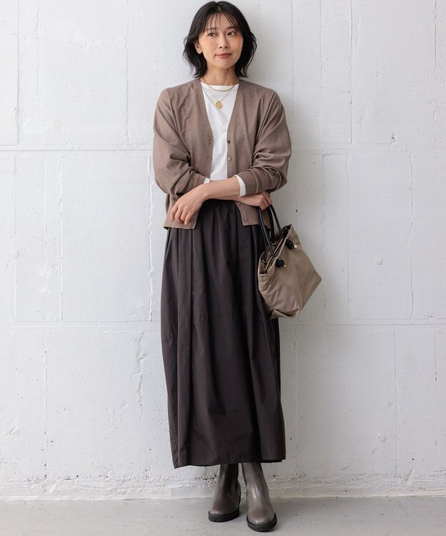 23区 【洗える】オータムシャイニー ニットカーディガン ブラウン系