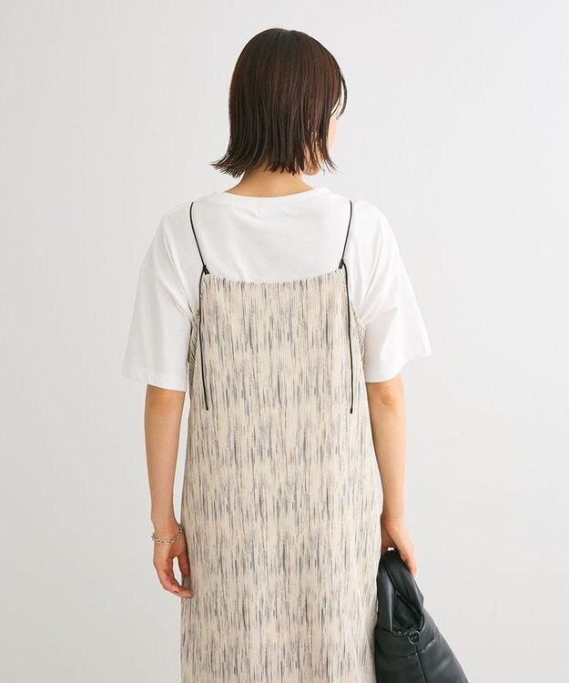 Green Parks ・ＥＬＥＮＣＡＲＥ　ＤＵＥ　フロントＺＩＰプリーツワンピ Beige