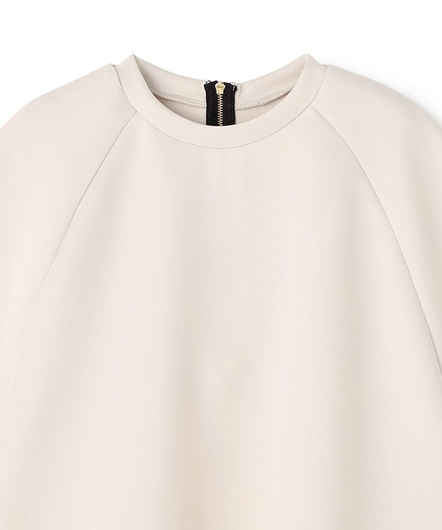 UNFILO L BEAUTY FORM JERSEY light バックZIP プルオーバー グレージュ