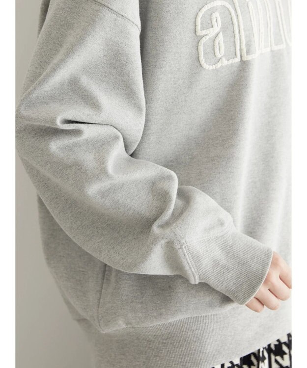 AMERICAN HOLIC 発泡ロゴポンチプルオーバー Light Gray Mixture