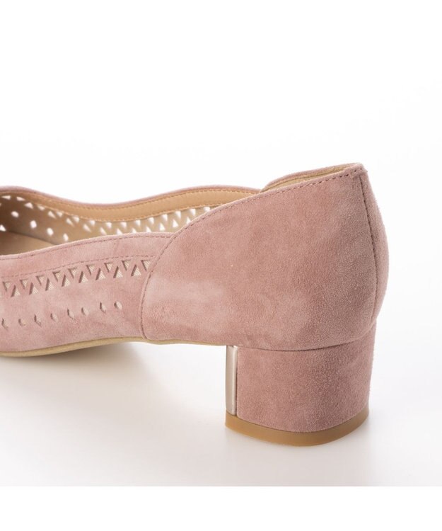Riz raffinee <Riz raffinee>パンチングポインテッドトゥパンプス ピンクスエード