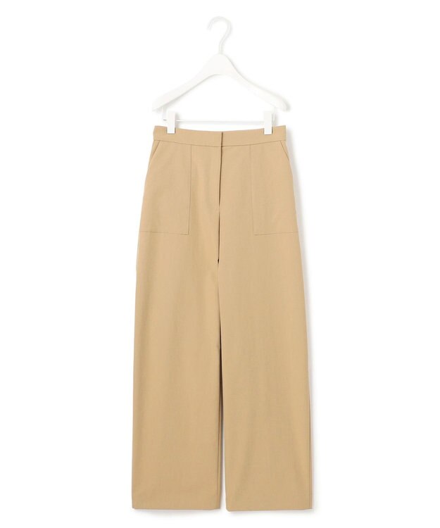 ICB 【洗える】ストレッチピーチツイル バレルパンツ チノ系