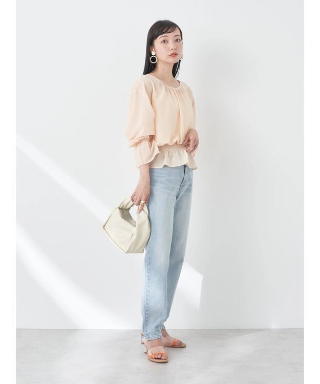 earth music&ecology ＯＲｉｅｎｔａｌＴＲａｆｆｉｃ　クリアストラップサンダル Brown