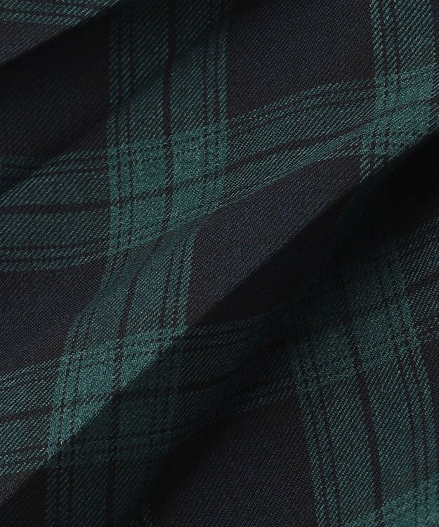 ANY KIDS チェックプリーツスカート グリーン系チェック