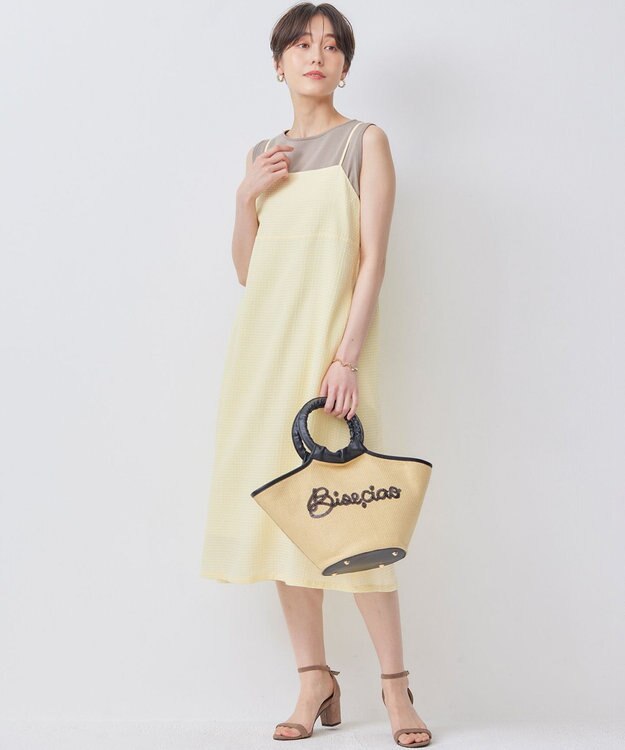 組曲 【WEB限定カラーあり】ニットタンクトップ トープ系