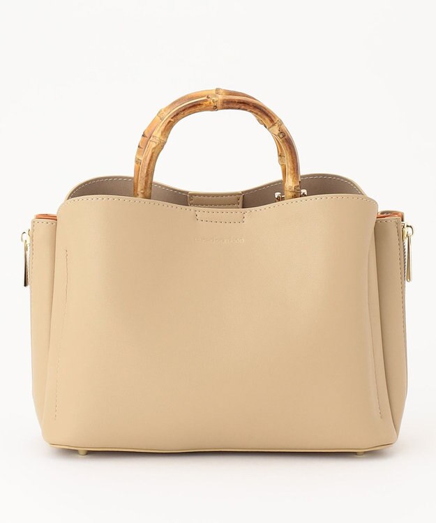 united bamboo バンブーハンドル トートバッグ ベージュ系