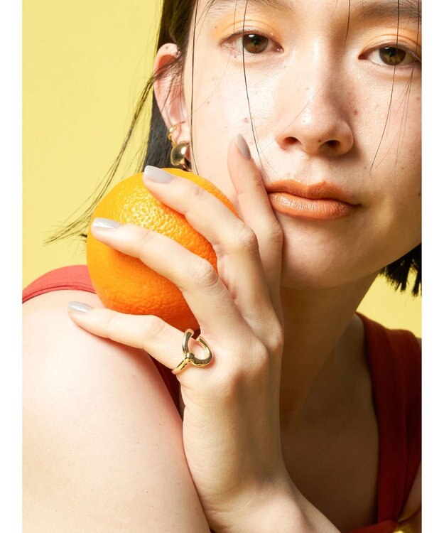 AMERICAN HOLIC イニシャルリングＧＬＤ C