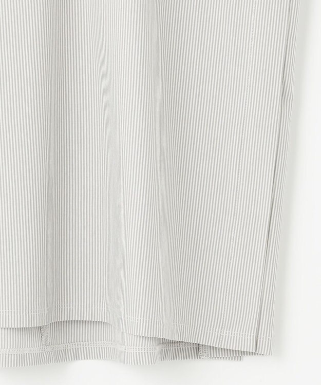 ANY SIS S 【洗える】シルケットストライプフレンチスリーブ カットソー ミントストライプ