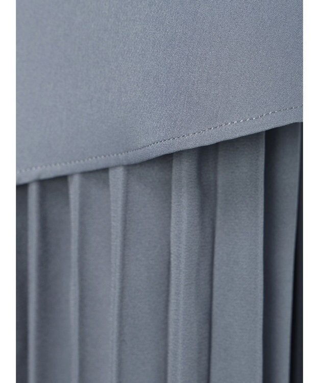 earth music&ecology プリーツドッキングスカート Blue