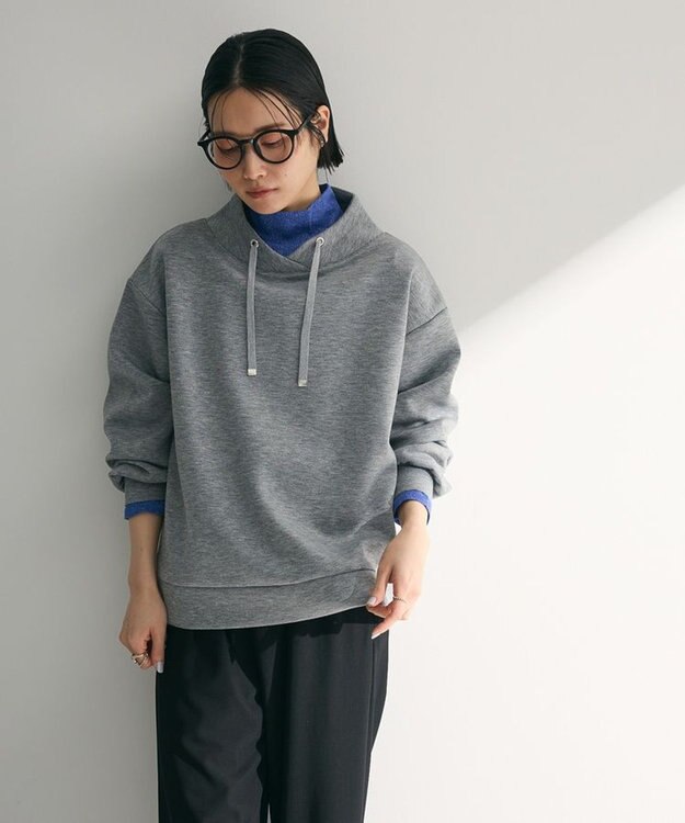 Green Parks ダンボール抜け衿プルオーバー Gray Mixture