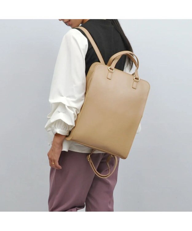 UNBILLION カシュカシュ cachecache / WEB限定2wayラウンドスクエアリュック オーク