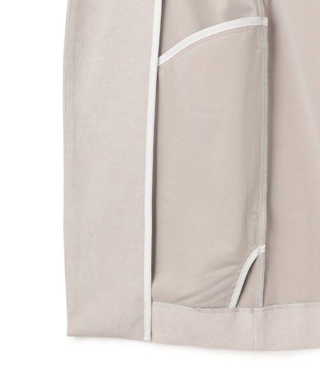 ICB 【洗える】ストレッチスエード ジレ トープ系