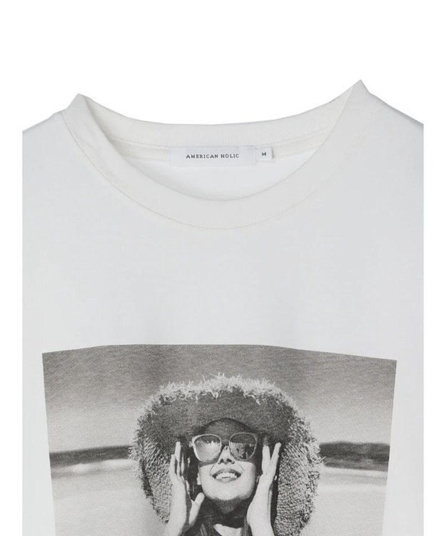 AMERICAN HOLIC フォトプリント半袖カットプルオーバー B