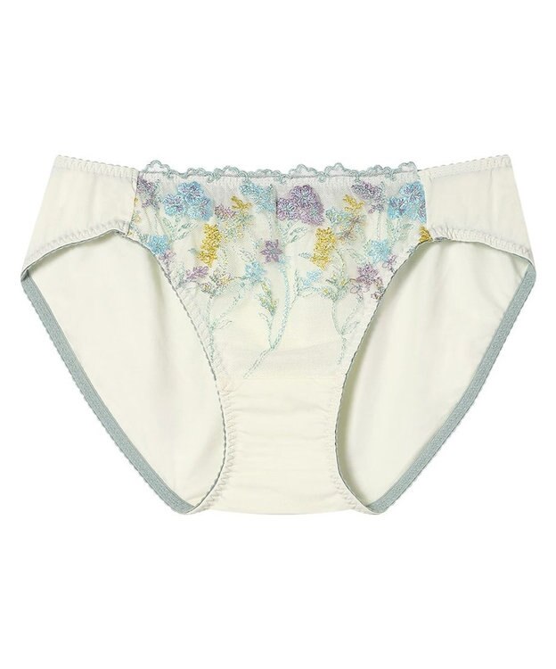 une nana cool ボタニカル柄のレースが華やか Botanic Garden ショーツ オフホワイト