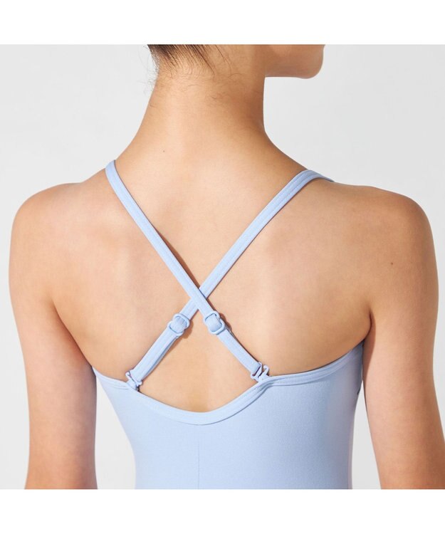 Chacott キャミソールレオタード サックスブルー