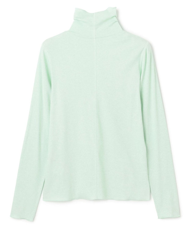 UNFILO 【暖かさ＆着心地の良さで大ヒット】コットンカシミヤ タートルネックカットソー [NEW]ミント