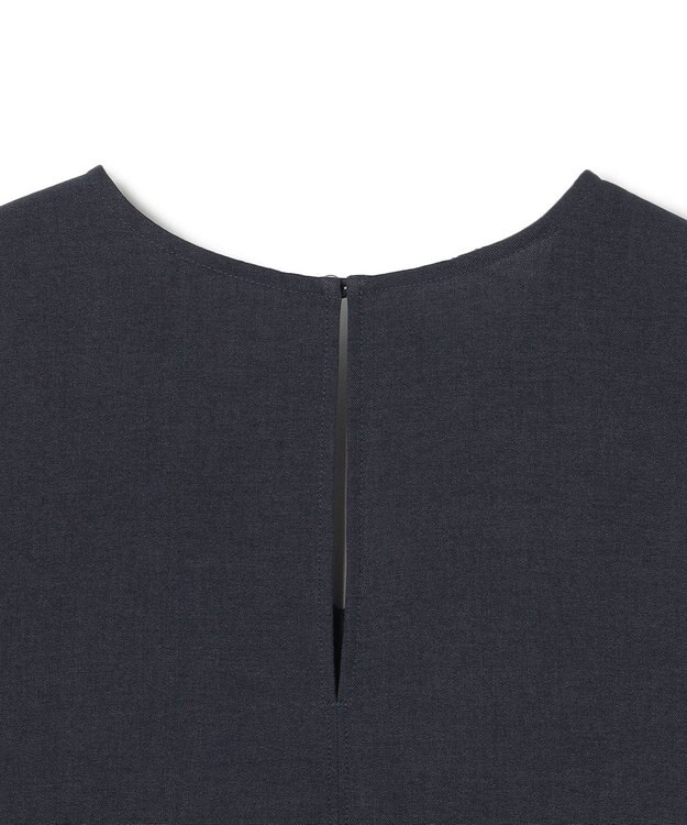 uncrave ウォッシャブルドライサップ テントラインブラウス ネイビー