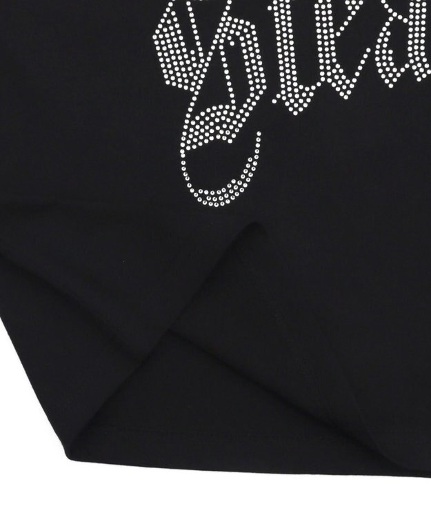 WEGO ラインストーンショートT ブラック