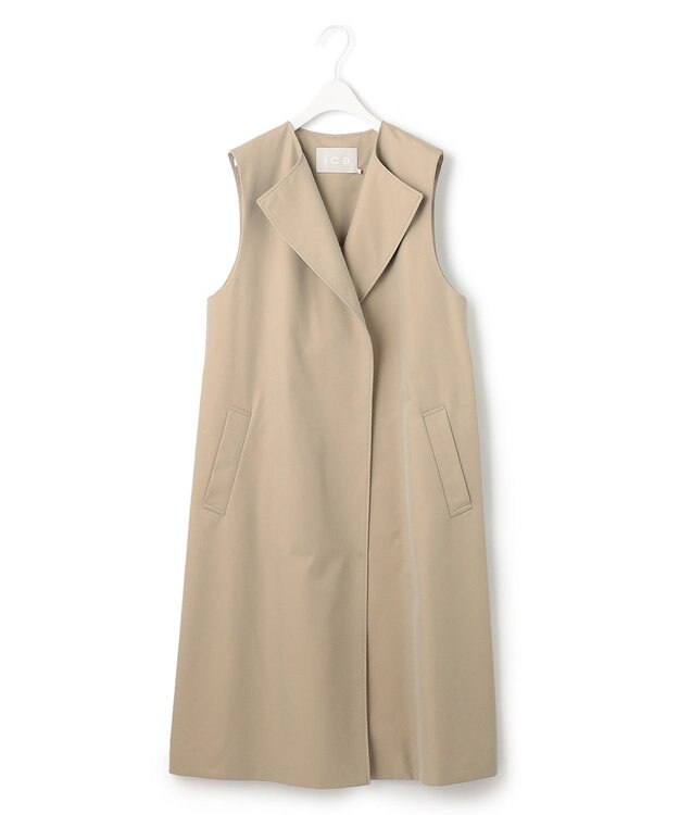 ICB L T/Cシャンブレーツイル 3WAYコート シャンブレーベージュ系［WEB限定］