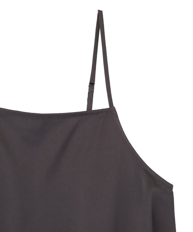 AMERICAN HOLIC イレギュラーヘムサテンレースキャミソール Charcoal Gray