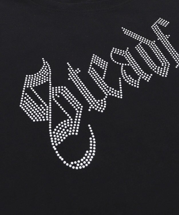 WEGO ラインストーンショートT ブラック