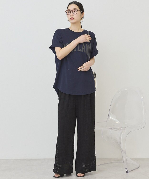 AMERICAN HOLIC サイドメローレースパンツ Black