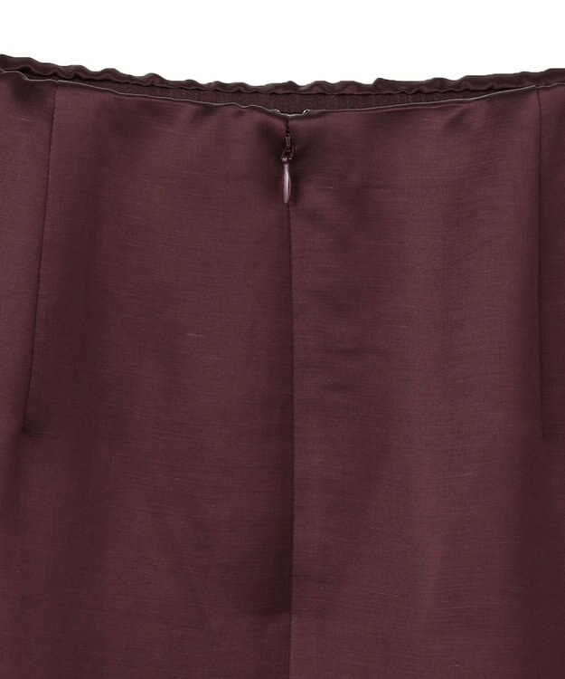 BEIGE， CASSITER / リネンブレンド サテンスカート Bordeaux