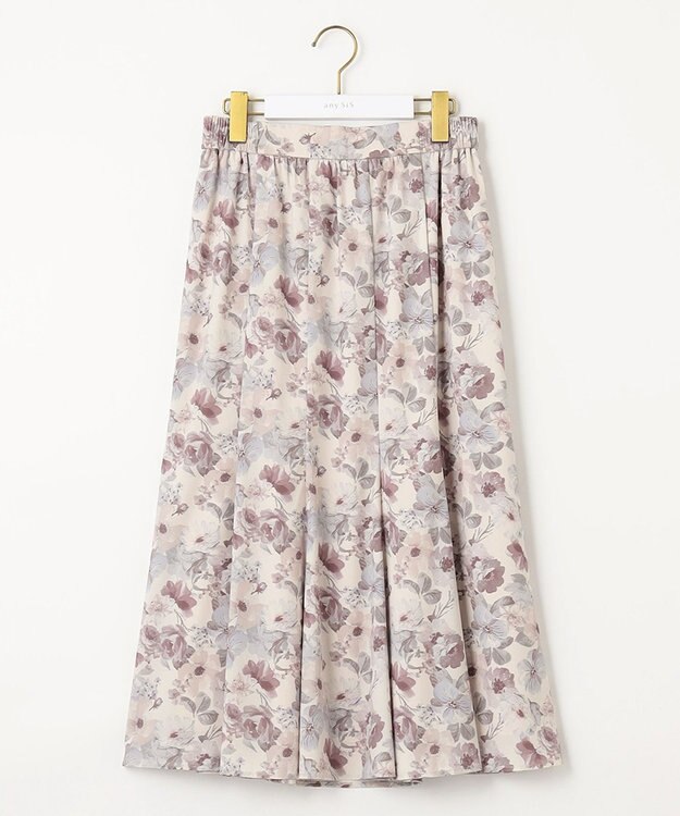 ANY SIS 【洗える】フルブルームフラワープリント スカート アイボリー系