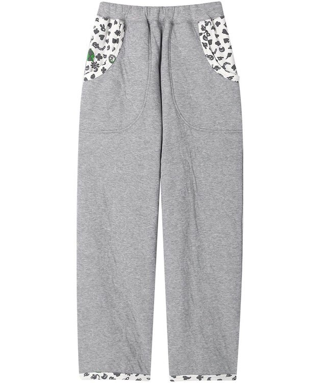 tsumori chisato SLEEP ツモリチサト ボトムス キルトニット素材(本体) あったか 長ズボン ルームウェア レディース UOW432 /ワコール グレー