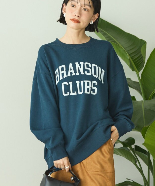 AMERICAN HOLIC アソートカレッジロゴ裏毛プルオーバー Navy