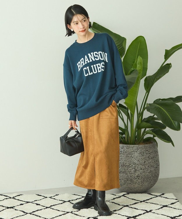 AMERICAN HOLIC アソートカレッジロゴ裏毛プルオーバー Navy